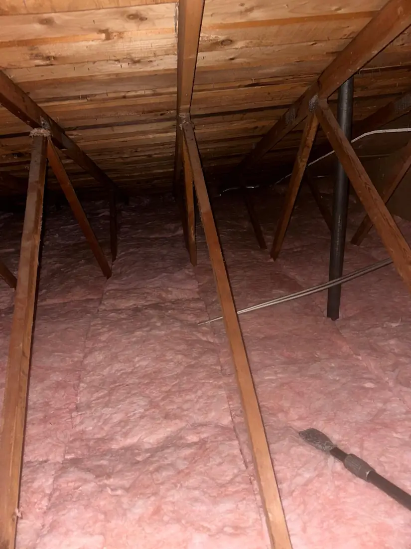 Finished attic insulation job in a Bay Area home