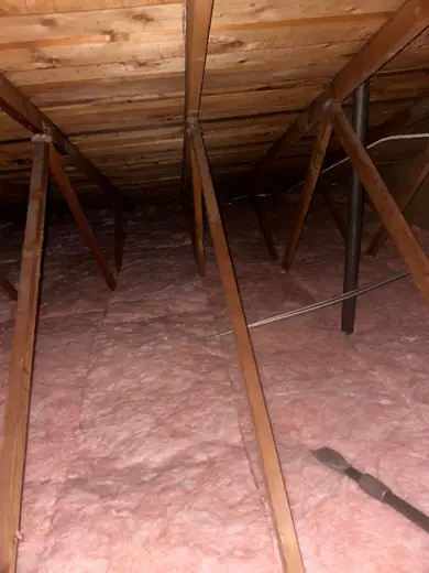 Finished attic ready for walkthrough