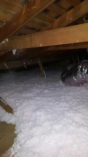 Attic propink blown depth