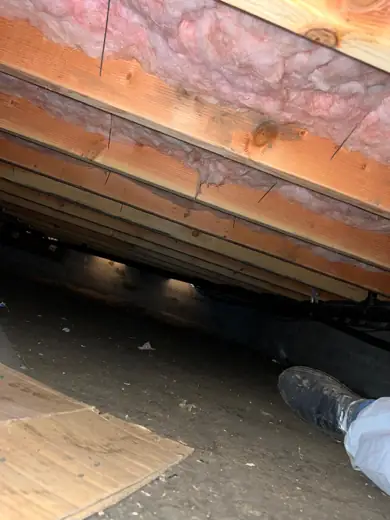 Crawl underfloor installed