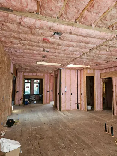 Whole-floor remodel insulated
